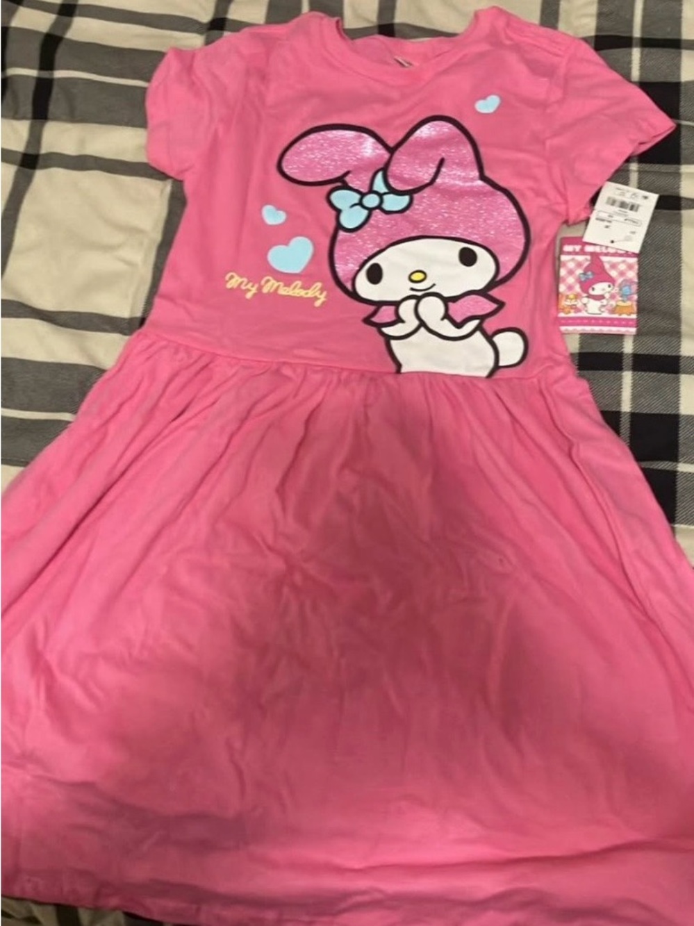 Sanrio My Melody Bright Pink Glitter Dress